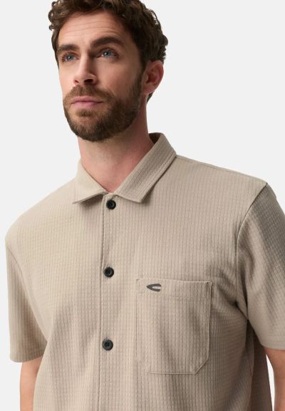 Бежова риза от трико Camel Active