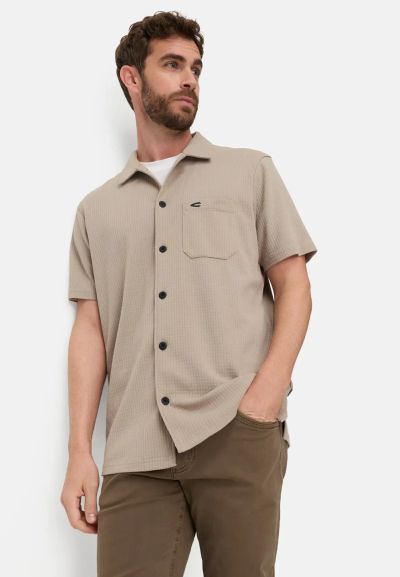 Бежова риза от трико Camel Active