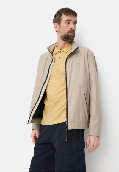 Жълта тениска с яка и копчета Camel Active