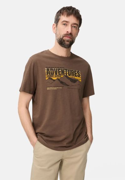 Кафява тениска Camel Active, с принт