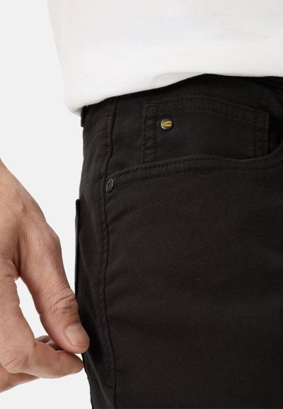 Черен панталон Camel Active, памук и еластан