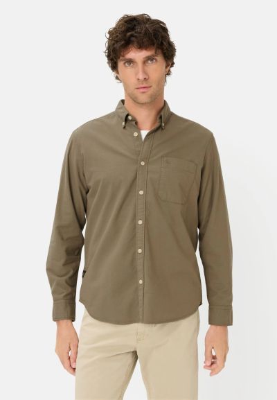 Едноцветна риза Camel Active с еластан