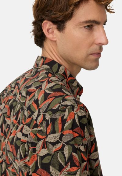 Риза с къс ръкав Camel Active, десен на листа