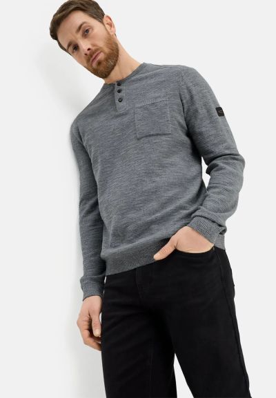 Плетена блуза Camel Active, памук и лен