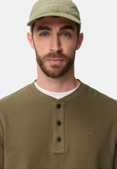 Едноцветна блуза с копчета Camel Active