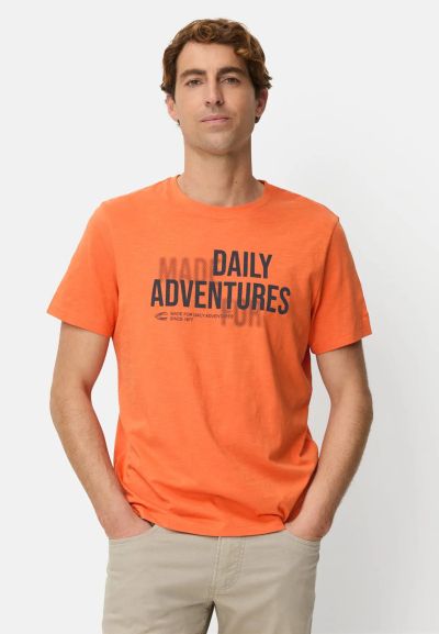 Оранжева тениска Camel Active с принт