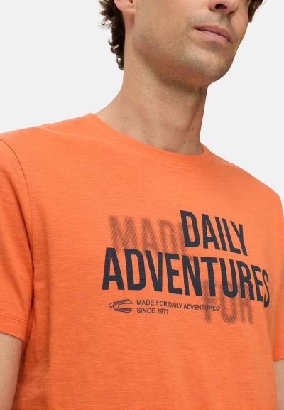 Оранжева тениска Camel Active с принт