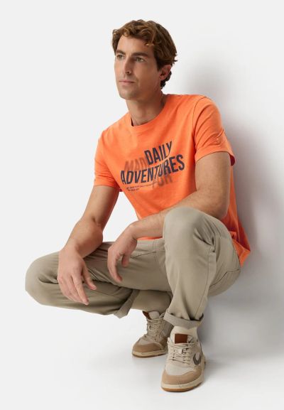 Оранжева тениска Camel Active с принт