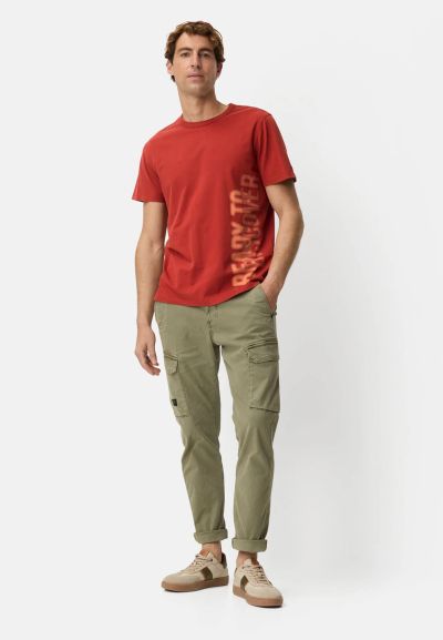 Червена тениска Camel Active с принт