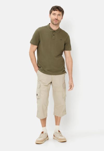 Зелена тениска с яка Camel Active