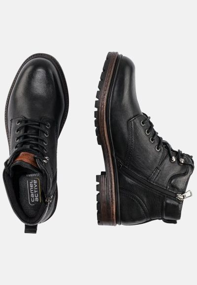 Черни кожени боти Camel Active