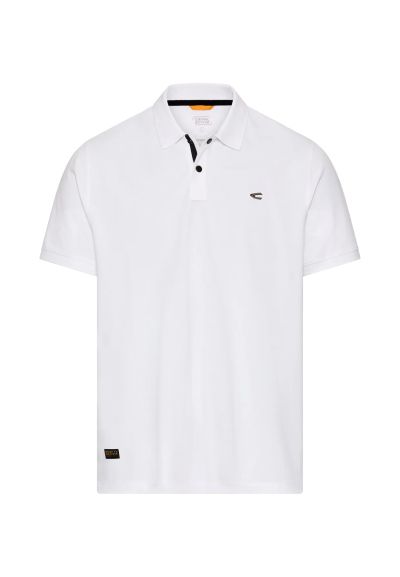 Бяла тениска с яка Camel Active