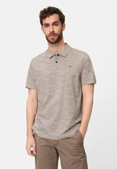 Тениска с яка и копчета Camel Active