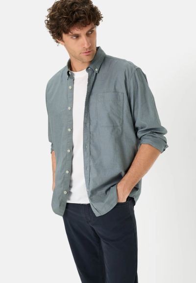 Синя риза Camel Active, лен и памук
