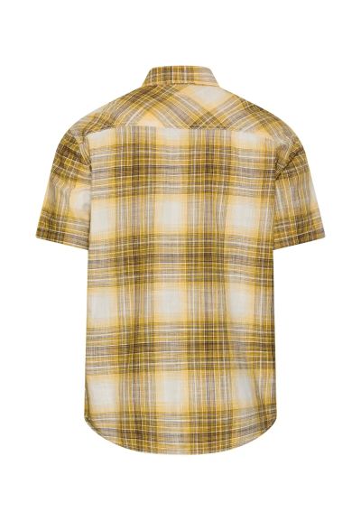 Жълта карирана риза Camel Active, памук