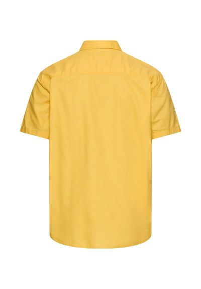 Жълта Риза с къс ръкав Camel Active, лен и памук