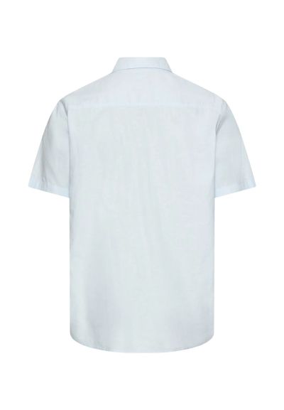 Синя риза с къс ръкав Camel Active, лен и памук