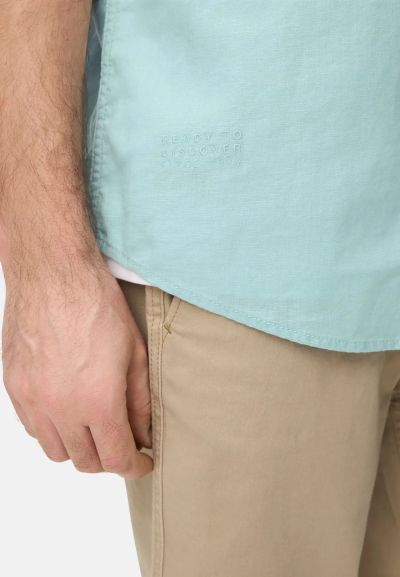 Риза с къс ръкав Camel Active, лен и памук