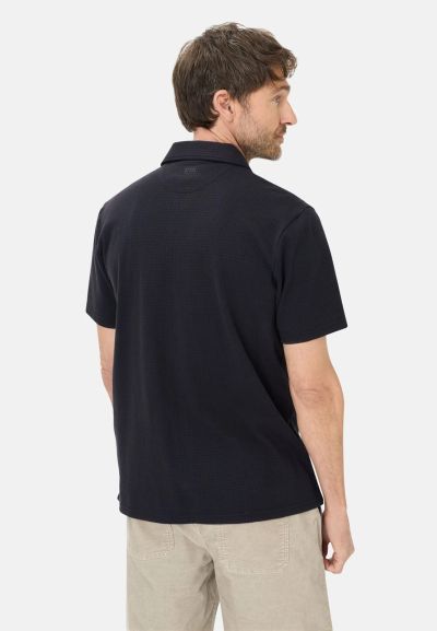 Тъмно синя риза от трико Camel Active