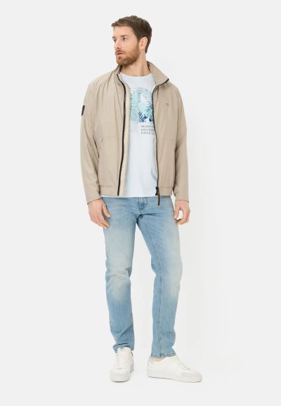 Светло синя тениска Camel Active с принт