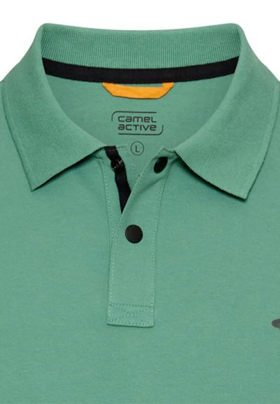 Зелена тениска с яка Camel Active