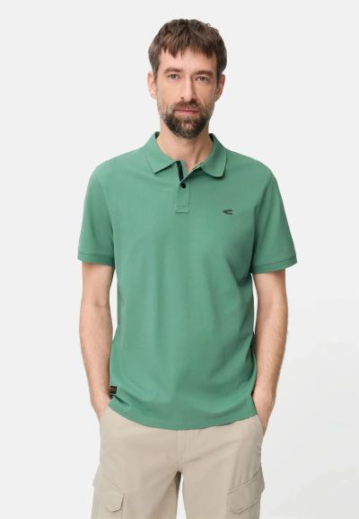 Зелена тениска с яка Camel Active