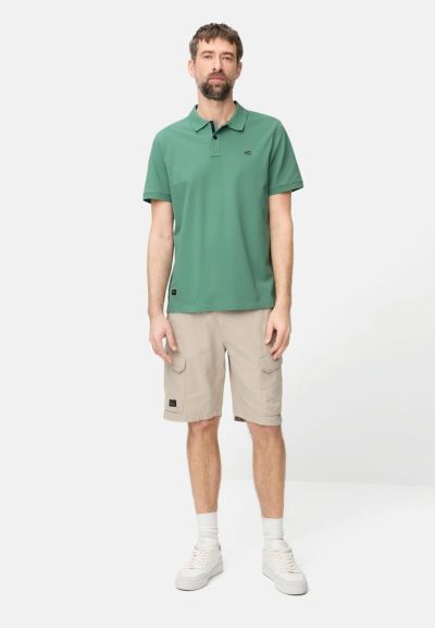 Зелена тениска с яка Camel Active