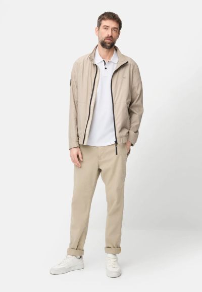 Бяла тениска с яка Camel Active