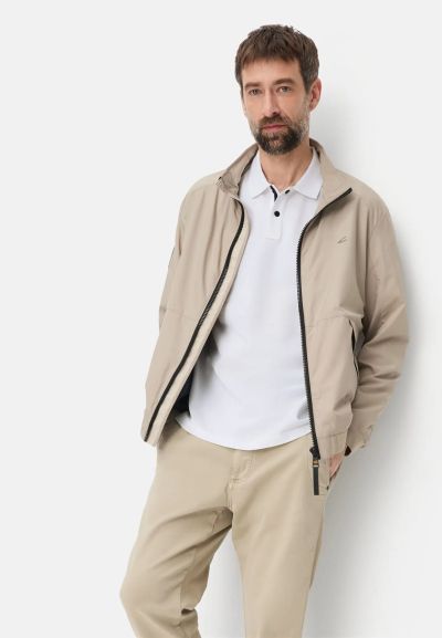 Бяла тениска с яка Camel Active