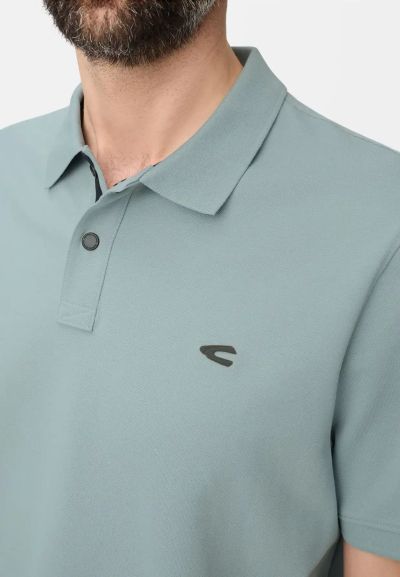 Синя тениска с яка Camel Active