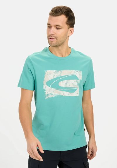 Зелена тениска с лого Camel Active