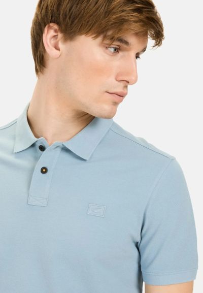 Светло синя блуза с яка Camel Active