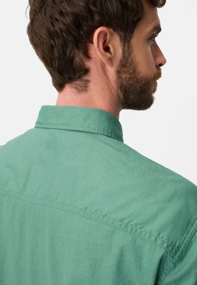 Зелена риза Camel Active, лен и памук