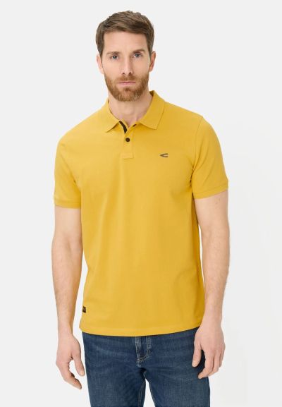 Жълта тениска с яка Camel Active
