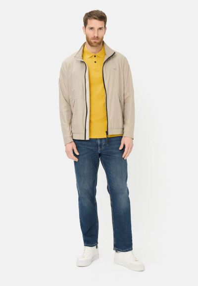 Жълта тениска с яка Camel Active