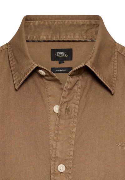 Кафява риза с дълъг ръкав Camel Active