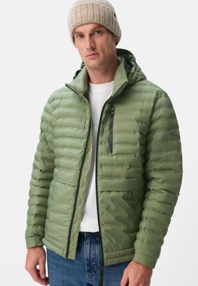 Зелено капитонирано яке с качулка Camel Active, teXXXactive® 