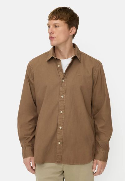 Кафява риза с дълъг ръкав Camel Active
