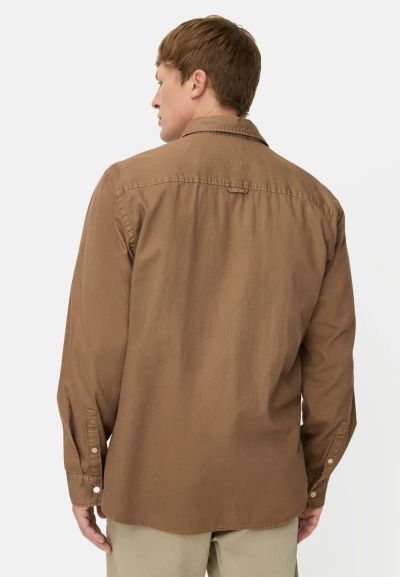 Кафява риза с дълъг ръкав Camel Active