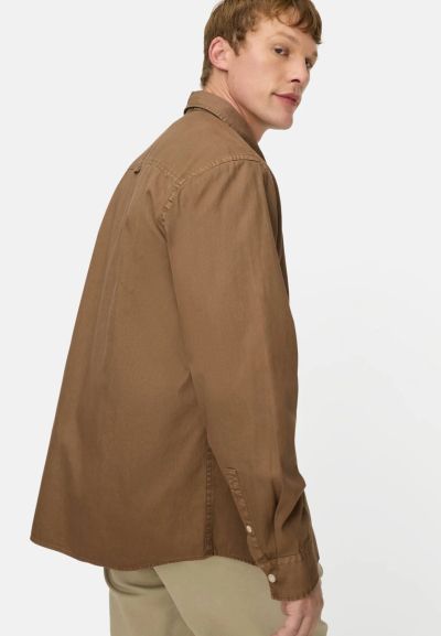 Кафява риза с дълъг ръкав Camel Active