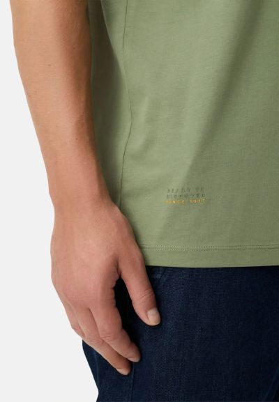 Зелена тениска Camel Active, еластична в 4 посоки