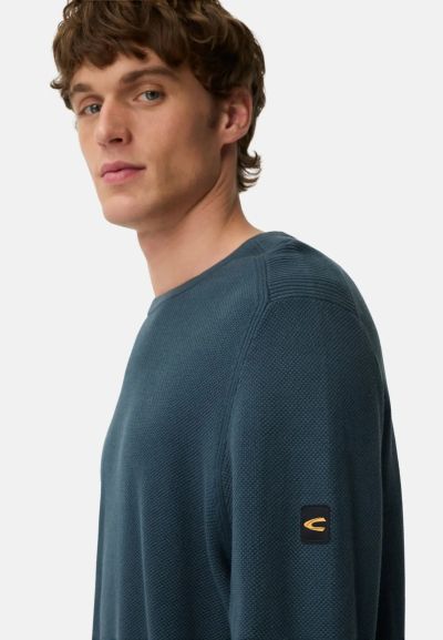 Плетен памучен пуловер Camel Active