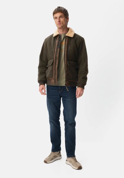 Кафяв бомбър Camel Active с подвижна яка