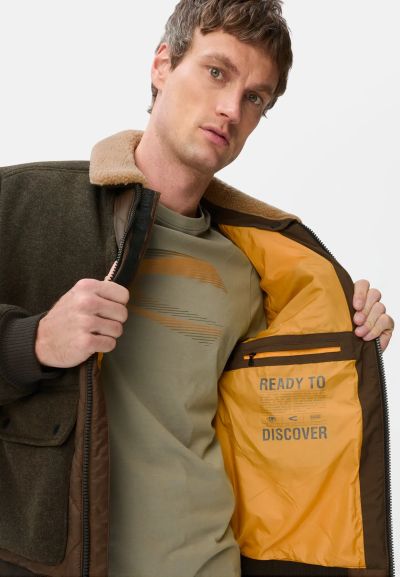 Кафяв бомбър Camel Active с подвижна яка