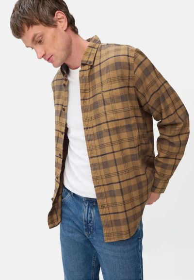 Кафява карирана риза Camel Active