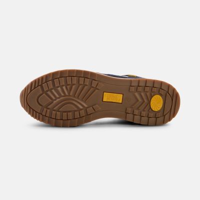 Тъмно сини сникърси Camel Active от перфорирана кожа