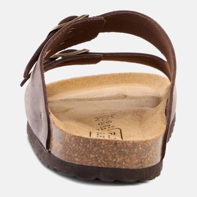 Кафяви кожени чехли Camel Active