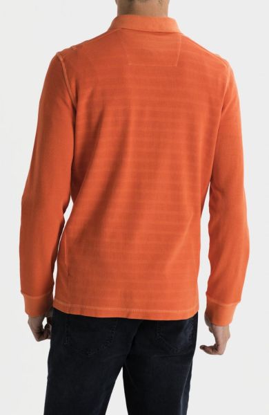 Оранжева блуза с дълъг ръкав Camel Active,яка и копчета