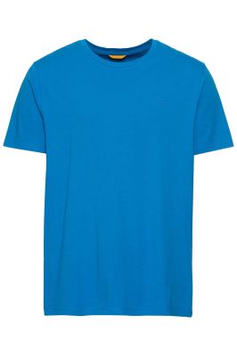 Едноцветна синя тениска Camel Active, памук