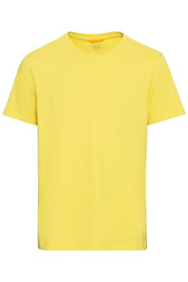 Едноцветна жълта тениска Camel Active, памук
